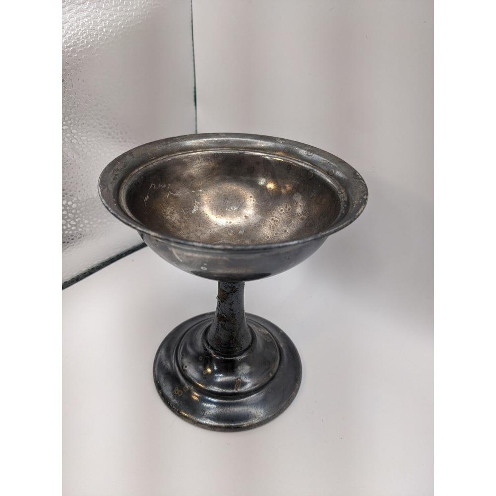Vintage Reed & Barton Silver Soldered Chalice Compote Bowl 2838 Antique Patina